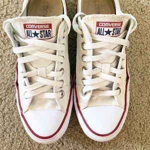 white low top converse